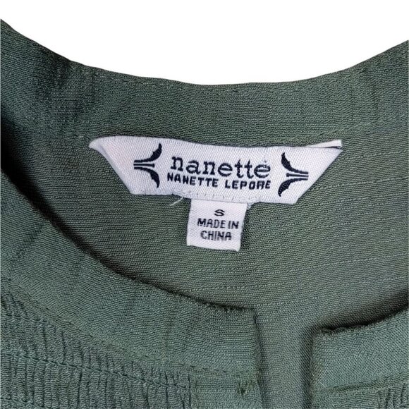 Nanette Lapore Ruched Button Blouse size Small - Picture 6 of 8